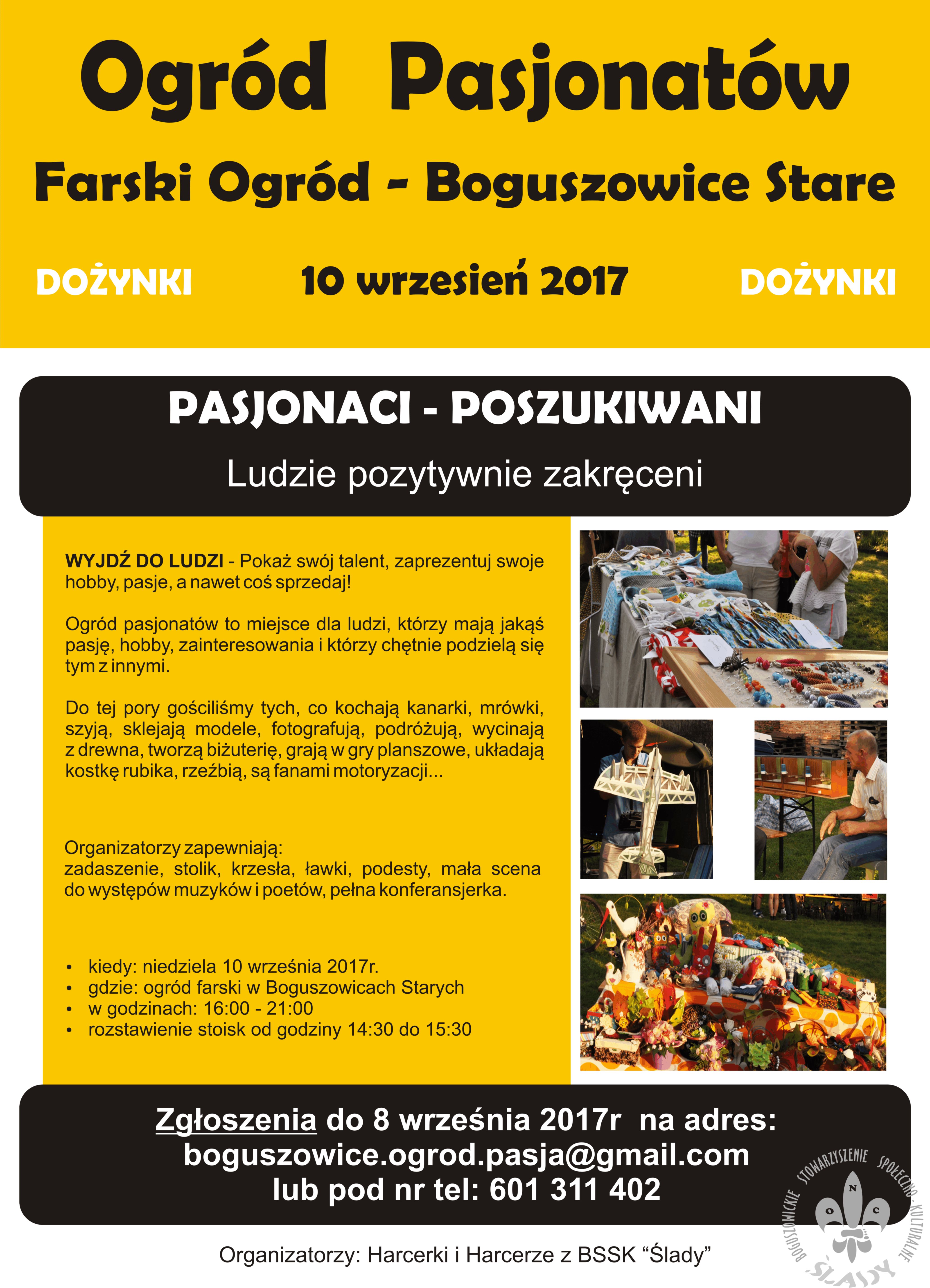 Boguszowicki Ogród Pasjonatów 2017