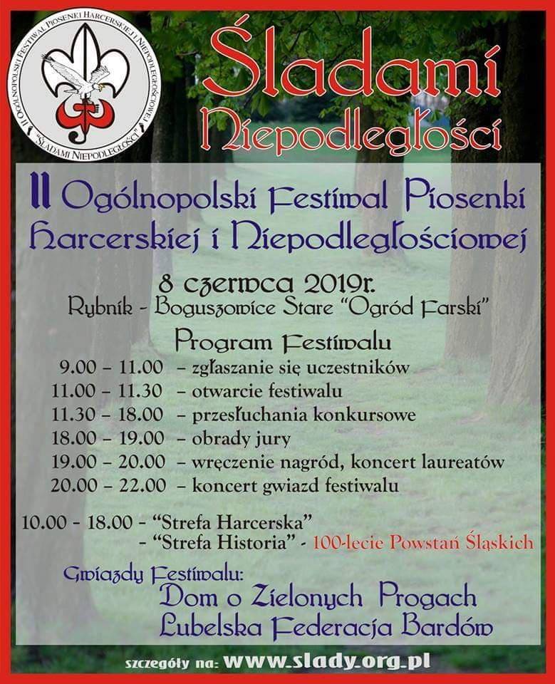 II Ogólnopolski Festiwal Piosenki Harcerskiej i Niepodległościowej „Śladami Niepodległości”